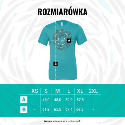THE CHOSEN - KOMPLET: T-shirt MORSKI (Ławica ryb) + T-shirt CZARNY (Ławica rybe) - Damski